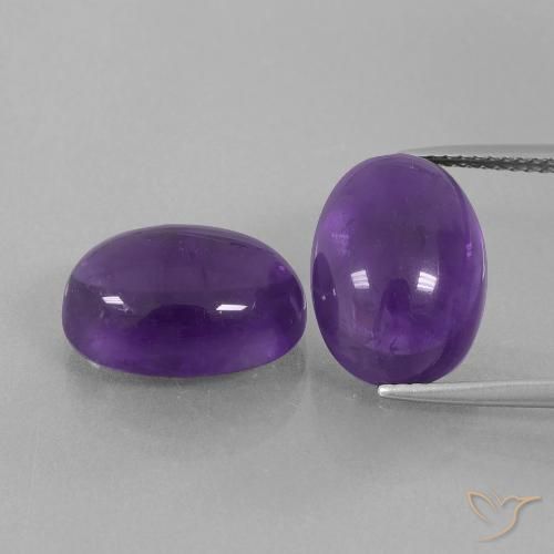 14.02ctw Naturale Viola medio-chiaro Ametista, Ovale, Trasparente