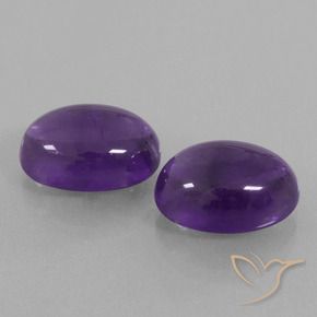 Gemme di Ametista Viola medio-chiaro naturale da 14.02 ct, Ovale, Trasparente