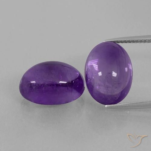 14.20ctw Naturale Viola medio-chiaro Ametista, Ovale, Trasparente