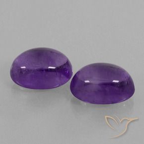 Gemme di Ametista Viola medio-chiaro naturale da 14.20 ct, Ovale, Trasparente