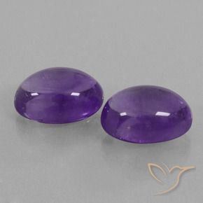 Gemme di Ametista Viola medio naturale da 14.52 ct, Ovale, Trasparente