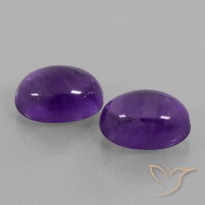Gemme di Ametista Viola medio naturale da 14.04 ct, Ovale, Trasparente