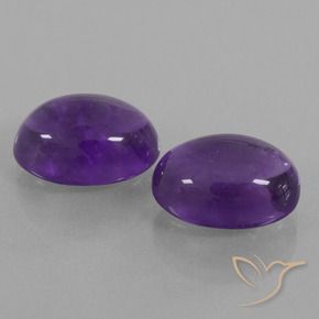 Gemme di Ametista Viola medio naturale da 13.63 ct, Ovale, Trasparente