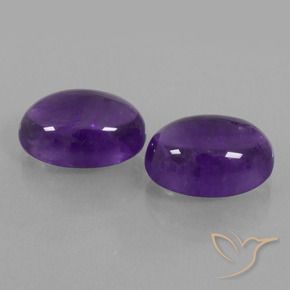 Gemme di Ametista Viola medio naturale da 13.97 ct, Ovale, Trasparente