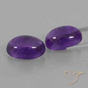 Gemme di Ametista Viola medio naturale da 13.97 ct, Ovale, Trasparente