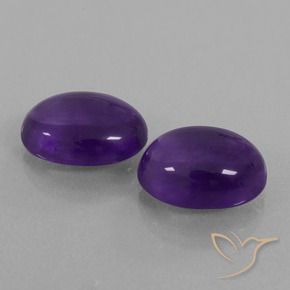 Gemme di Ametista Viola medio naturale da 11.63 ct, Ovale, Trasparente