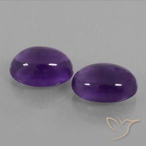 Gemme di Ametista Viola medio naturale da 12.94 ct, Ovale, Trasparente