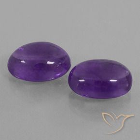 Gemme di Ametista Viola medio naturale da 12.81 ct, Ovale, Trasparente