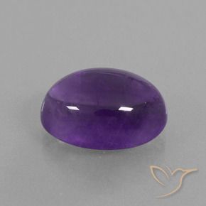 Ametista Viola medio naturale da 6.95 ct, Ovale, Trasparente