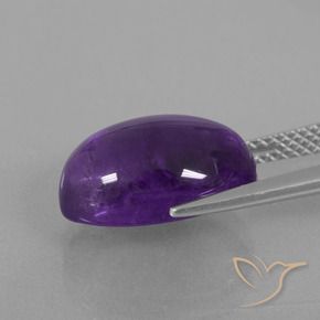 Ametista Viola medio naturale da 6.95 ct, Ovale, Trasparente