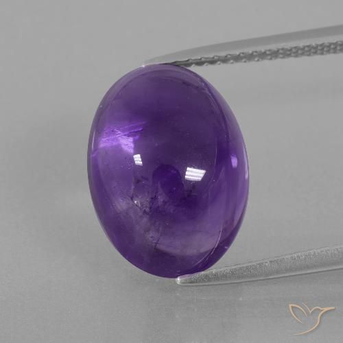 7.85ct Naturale Viola medio Ametista, Ovale, Trasparente
