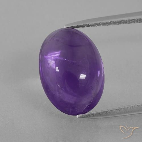 6.85ct Naturale Viola medio Ametista, Ovale, Trasparente