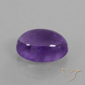 Ametista Viola medio naturale da 6.46 ct, Ovale, Trasparente