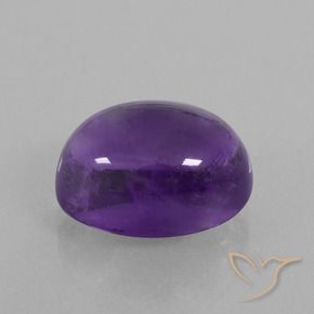 Ametista Viola medio naturale da 8.55 ct, Taglio ovale, Trasparente