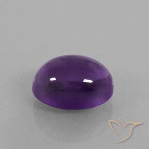 Ametista Viola medio naturale da 8.04 ct, Ovale, Trasparente