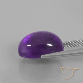 Ametista Viola medio naturale da 8.04 ct, Ovale, Trasparente