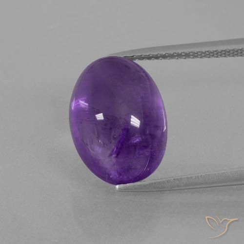 7.58ct Naturale Viola medio Ametista, Ovale, Trasparente