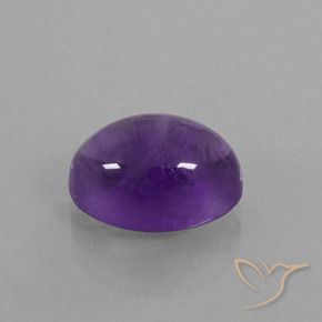 Ametista Viola medio naturale da 7.58 ct, Ovale, Trasparente