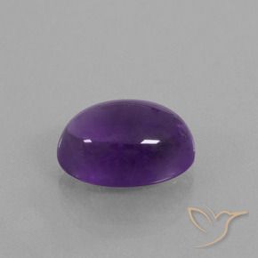Ametista Viola medio naturale da 6.84 ct, Ovale, Trasparente
