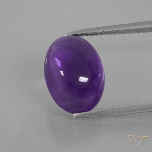 6.72ct Naturale Viola medio Ametista, Ovale, Trasparente
