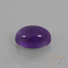 Ametista Viola medio naturale da 6.72 ct, Ovale, Trasparente
