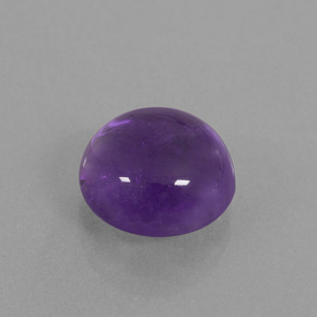 Ametista Viola medio naturale da 4.79 ct, Taglio rotondo, Trasparente