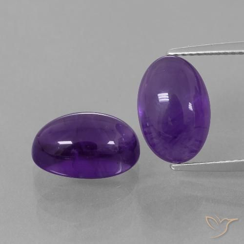 8.84ctw Naturale Viola medio Ametista, Ovale, Trasparente