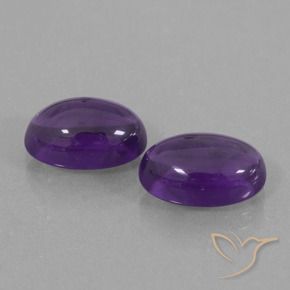 Gemme di Ametista Viola medio naturale da 7.54 ct, Ovale, Trasparente