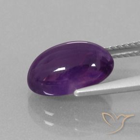 Ametista Viola rossastro naturale da 3.88 ct, Ovale, Trasparente