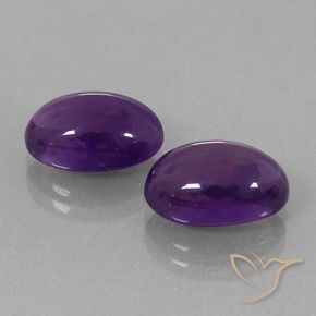 Gemme di Ametista Viola scuro naturale da 8.04 ct, Ovale, Trasparente