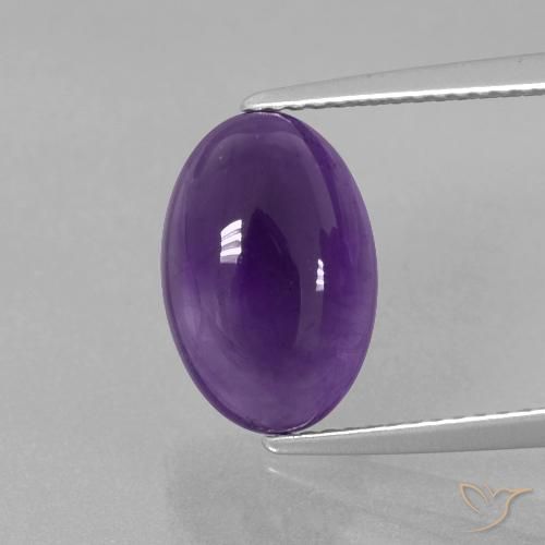 4.04ct Naturale Viola medio-chiaro Ametista, Ovale, Trasparente