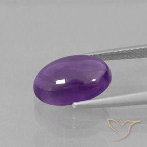Ametista Viola medio naturale da 3.67 ct, Ovale, Trasparente