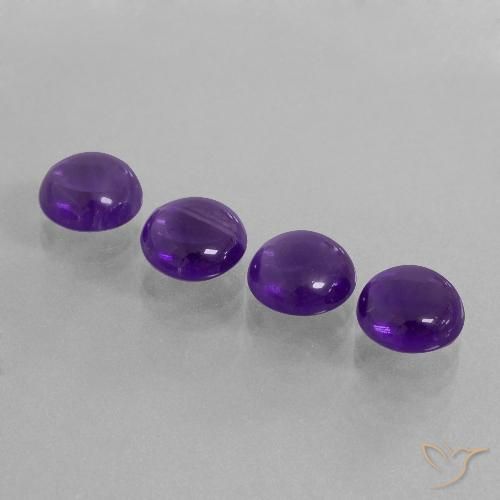 9.33ctw Naturale Viola medio Ametista, Rotondo, Trasparente
