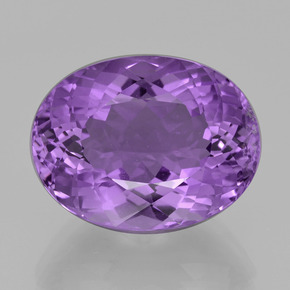 Ametista Viola naturale da 15.28 ct, Taglio ovale, VVS-VS