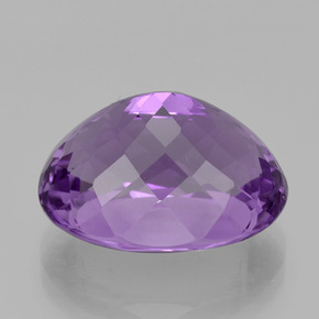 Ametista Viola naturale da 15.28 ct, Taglio ovale, VVS-VS