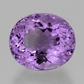 Ametista viola naturale da 17,09 ct, taglio ovale, VVS