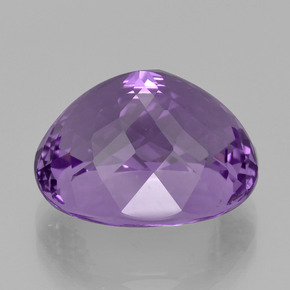 Ametista viola naturale da 17,09 ct, taglio ovale, VVS