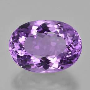 Ametista viola naturale da 8,93 ct, taglio ovale, VVS