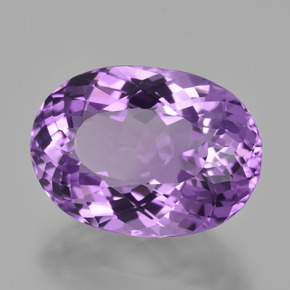 Ametista viola naturale da 8,93 ct, taglio ovale, VVS