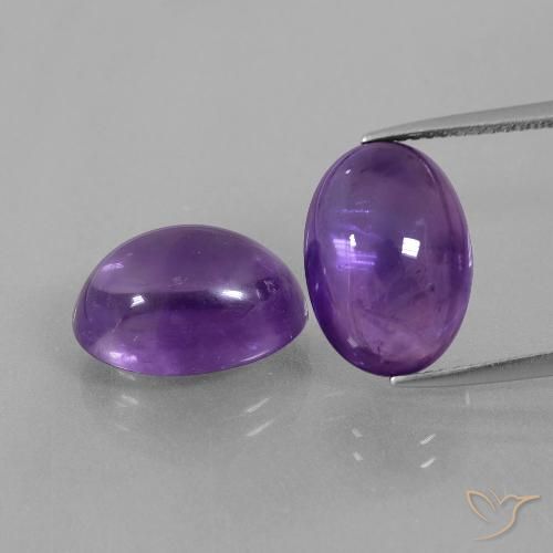 13.78ctw Naturale Viola medio-chiaro Ametista, Ovale, Trasparente