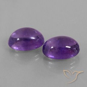 Gemme di Ametista Viola medio-chiaro naturale da 13.78 ct, Ovale, Trasparente