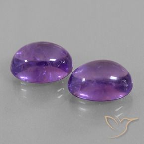 Gemme di Ametista Viola rossastro naturale da 14.65 ct, Ovale, Trasparente