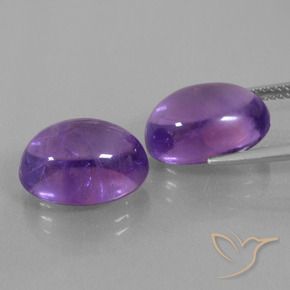Gemme di Ametista Viola rossastro naturale da 14.65 ct, Ovale, Trasparente
