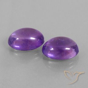 Gemme di Ametista Viola Intenso naturale da 12.37 ct, Ovale, Trasparente