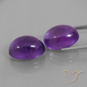 Gemme di Ametista Viola rossastro naturale da 13.84 ct, Ovale, Trasparente