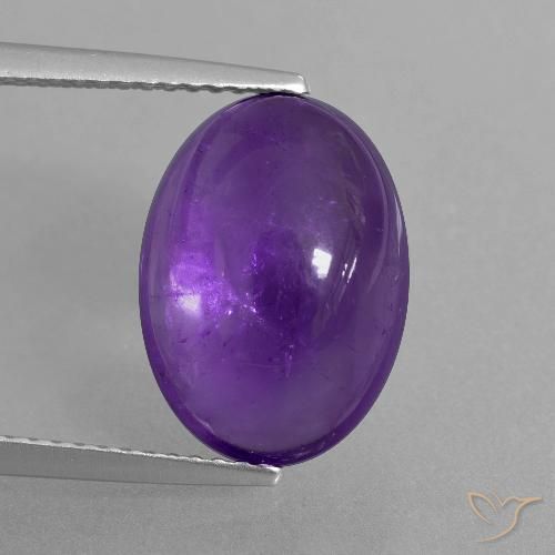 6.23ct Naturale Viola medio-chiaro Ametista, Ovale, Trasparente