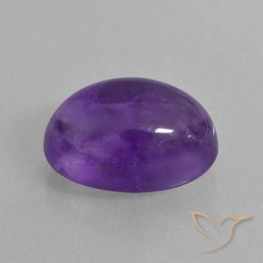Ametista Viola medio-chiaro naturale da 7.06 ct, Ovale, Trasparente
