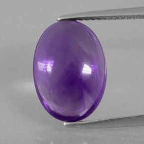 Ametista Viola naturale da 5.58 ct, Taglio ovale, Trasparente