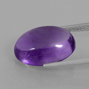 Ametista Viola naturale da 5.58 ct, Taglio ovale, Trasparente