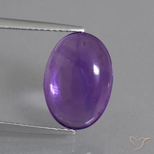 5.22ct Naturale Viola medio Ametista, Ovale, Trasparente